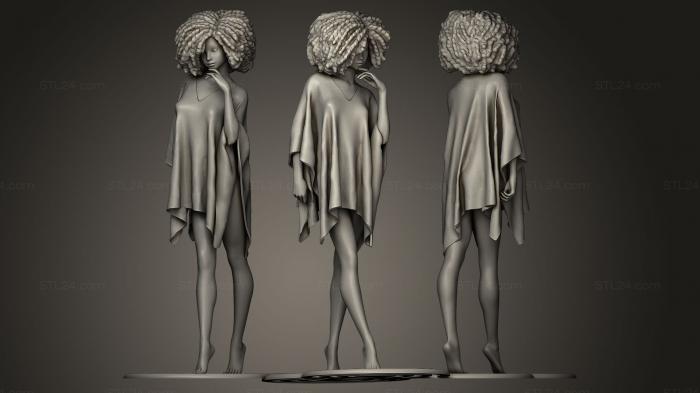 Статуэтки девушки (Фрези Грант, STKGL_0012) 3D модель для ЧПУ станка